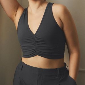 Alo yoga wild thing bra anthracite medium nwt